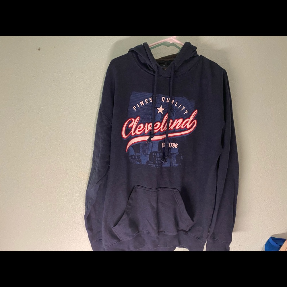 POINT SPORTWEAR Men's Dark Blue Hoodie Sweatshirt